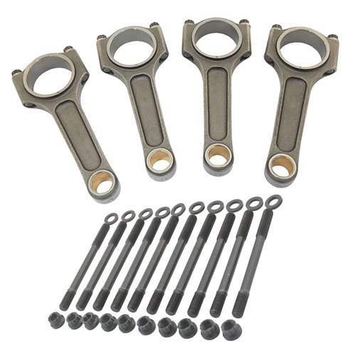 BIELA FORJADA SUPER A-BEAM BASIC 144MM 1100CV PARA VW AP (PARAFUSOS 7/16) – JOGO – PRISIONEIROS DE CABEÇOTE