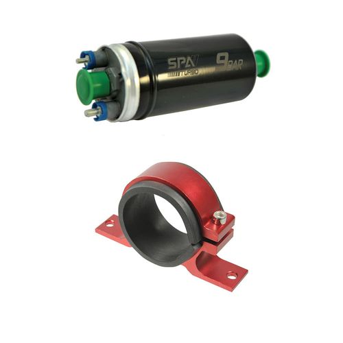 Bomba elétrica de combustível externa 9 bar +  suporte