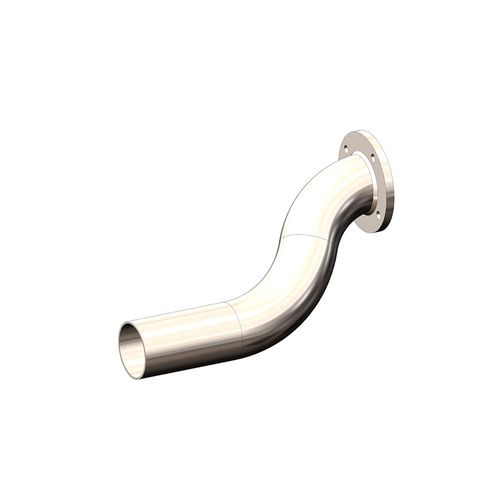 Saída de escape em aço carbono 2 1/2" para coletor TMB01