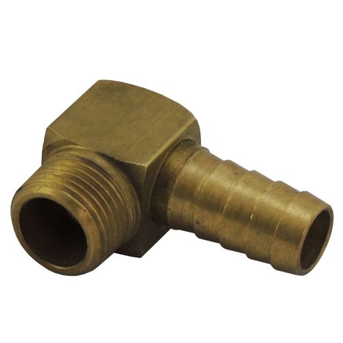 Niple em latão 90º M18 X 1,5 SAE para mangueira de 1/2"