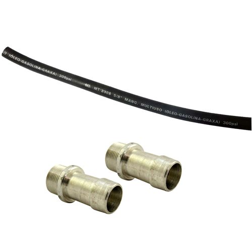 Mangueira de retorno de óleo nitrílica 5/8" x 450mm 300psi + Espigão 5/8" x M16X1