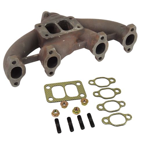 Coletor de Escape AP 8V Turbo T3 Para Baixo + Kit Junta de Coletor Escape para AP 8V + Prisioneiros + Junta T3 - No Estado