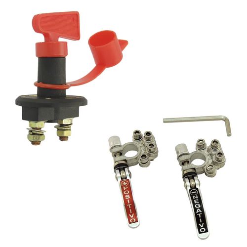 Kit Segurança: Chave Geral + Terminal Engate Rápido de Bateria