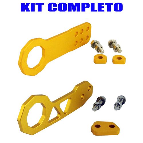 Kit de ganchos de reboque/engates esportivos universais para dianteira e traseira (Tow Hook)