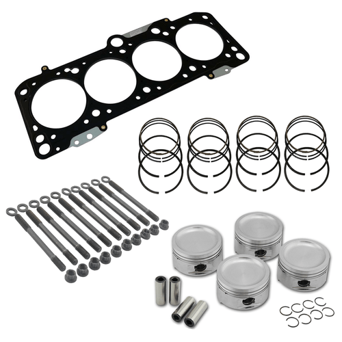 Pistão Forjado AP 1.8 Turbo SPA Super A/Pinos/Travas/Junta em Aço 1,5 mm/Prisioneiro Forjado/Anéis - Motor (BNY/BJY/UDH/UPD) Gol 85 a 09