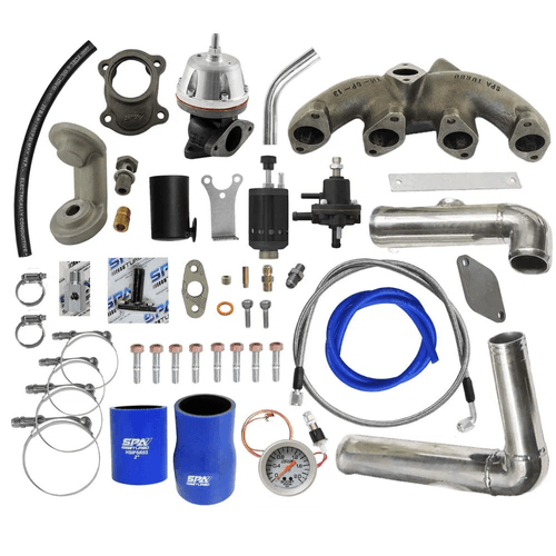 KIT TURBO CORSA 1.0/ 1.4/1.6 8V MULTIPONTO p/ Coletor de Admissão Alumínio A/C e D/H - T2 - S/ TURBINA