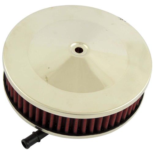 Conjunto filtro ar (tampa/base/elemento) 69mm cromado
