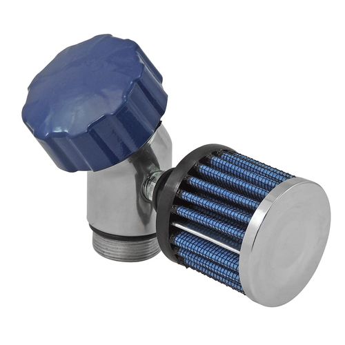 BOCAL / RESPIRO DO ÓLEO CURVO FUSCA E DERIVADOS MOTOR VW REFRIGERADO A AR EM ALUMÍNIO + Filtro de ar