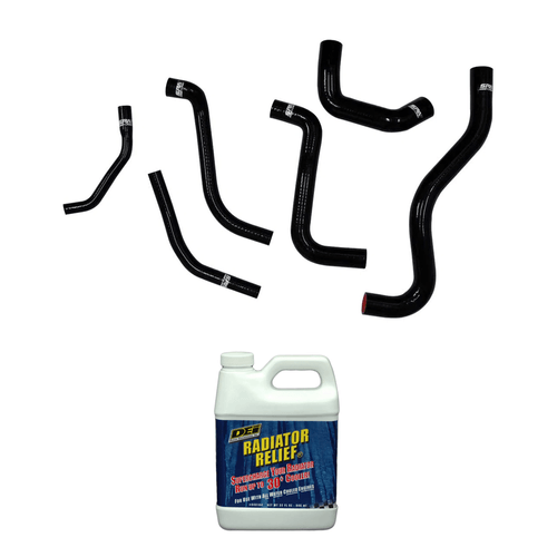 Kit de mangueiras de arrefecimento em silicone família VW Gol "quadrado" AP 8V + Aditivo de radiador
