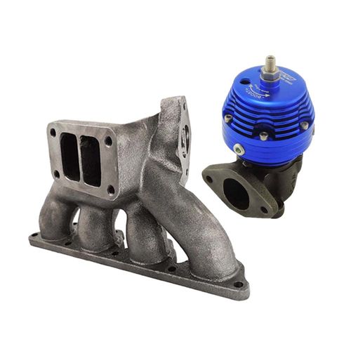 Coletor de escape para turbo pulsativo Honda D15 / D16 – T3 + WASTEGATE COMPACT "I"