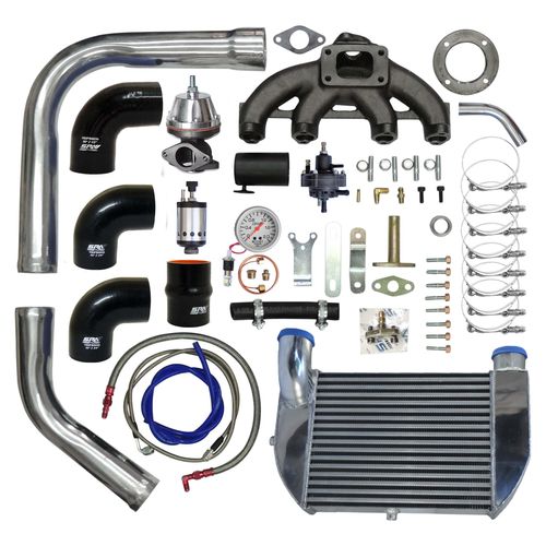 Kit Turbo VW AP 8V multiponto coletor monofluxo para baixo COM INTERCOOLER - Padrão T3 - SEM TURBINA