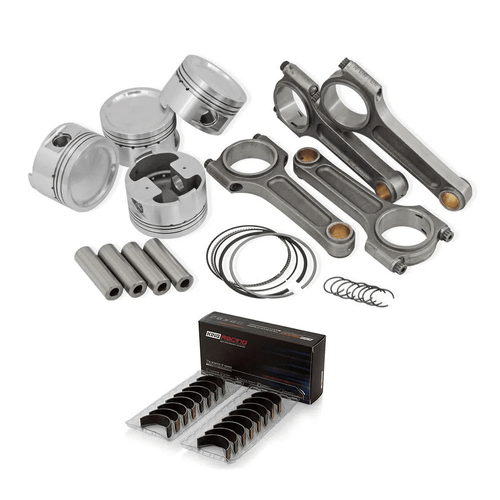 Kit Forjado Vw 1.8 AP: Pistão + Biela 144mm Basic 1100cv + Pinos + Travas + Prisioneiro + Anéis