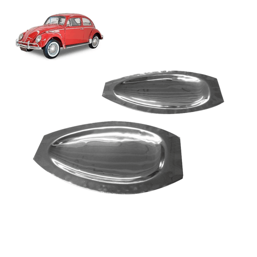 Par de Saboneteira da Maçaneta do Fusca de Inox Ano Até 77