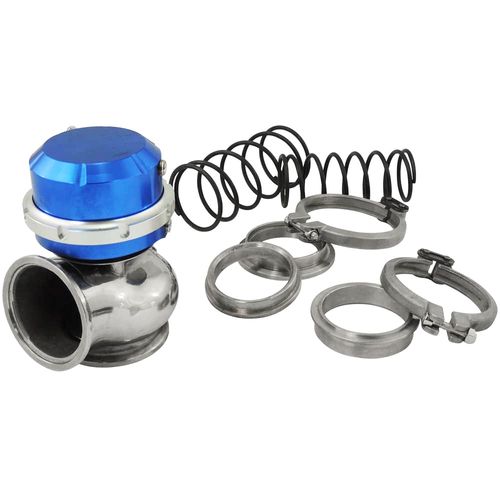 Wastegate SPA Boosted 60mm Fixação V-Band - Azul - Reembalado