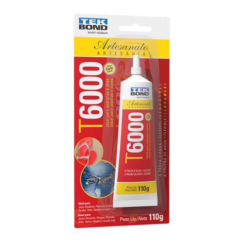 Cola Permanente T6000 - 110G - Extra Forte - Blíster - Tekbond