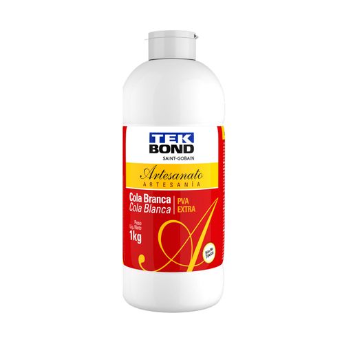 Cola Branca Pva Extra Artesanato 1Kg - Tekbond