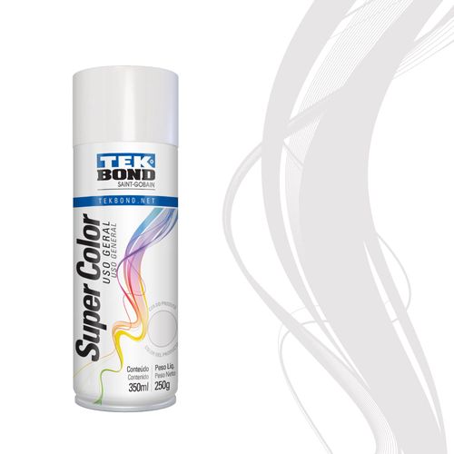 Tinta Spray Uso Geral Gelo 350Ml 250G - Tekbond