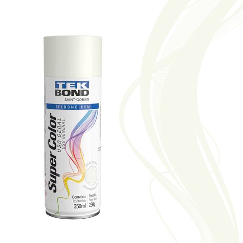 Tinta Spray Uso Geral Branco Fosco 350Ml 250G - Tekbond