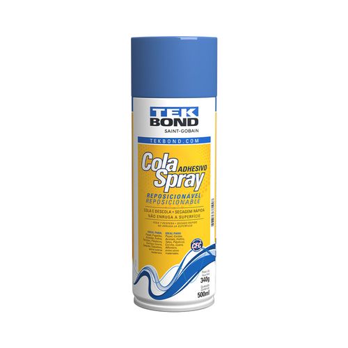 Cola Spray Reposicionável 340G 500Ml - Tekbond