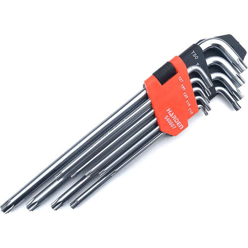 Jogo de Chaves Torx Longa T10 à T50 9 Peças - H-540607