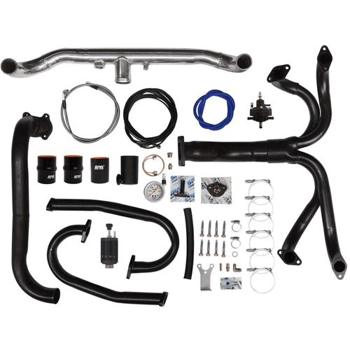 Kit turbo VW Fusca dupla carburação - Pressurização aço - T2 - SEM TURBINA