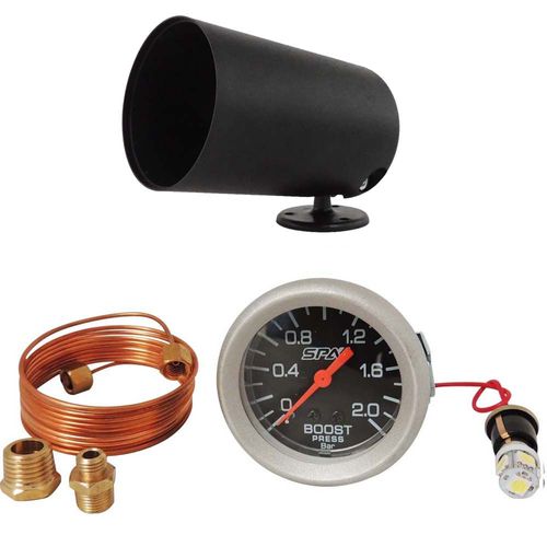 Manômetro de Pressão de Turbo 2 Bar 52mm SPA TURBO