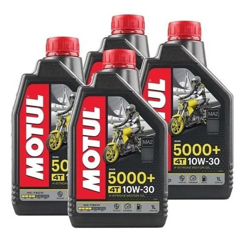 Kit Com 4 Litros Oleo Motor Motul 5000 10w30 Semi Sintético