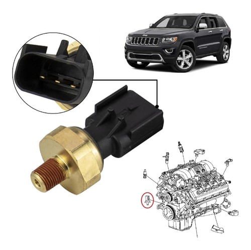 Sensor Pressão De Óleo Grand Cherokee 3.6 V6 2006 À 2015