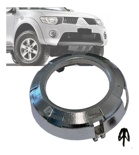 Moldura Aro Farol De Milha L200 Triton 2007 2008 2009 2010 (2)