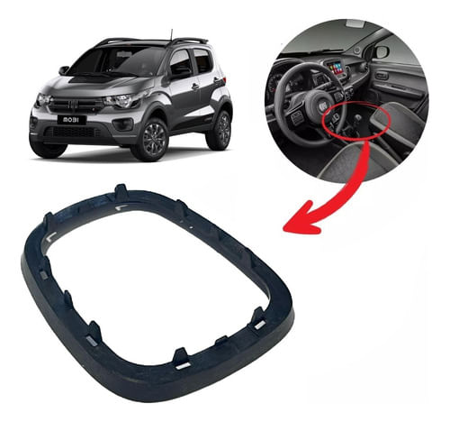 Base Moldura Coifa Alavanca Câmbio Fiat Mobi 2018 2019 2020