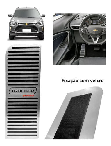 Descanso Apoio De Pé Aço Inox Escovado Nova Tracker Turbo