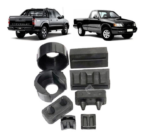 Kit Bucha Reparo Dobradiça Tampa Traseira S10 1995-2011 8pçs (2)