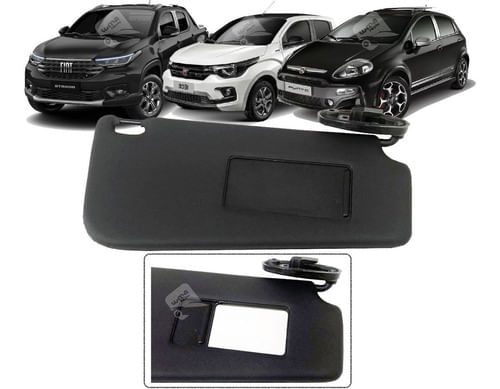 Quebra Sol Direito Fiat Punto 2013 Até 2017 Preto 100201286