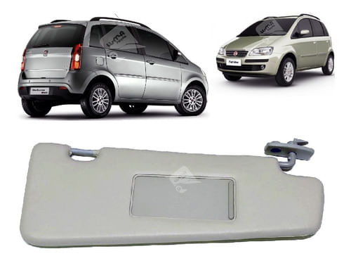 Quebra Sol Direito Fiat Idea 2006 Até 2016 C/ Espelho