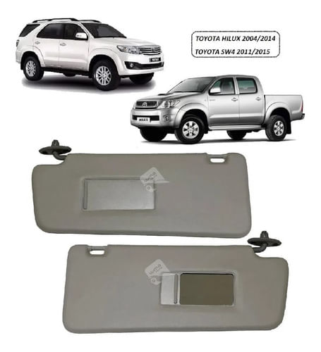 Quebra Sol Hilux Sw4 2011 À 2015 Cinza - Par