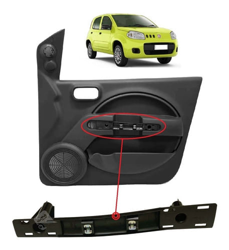 Suporte Puxador Forro Porta Uno Vivace Economy Dianteiro 4p