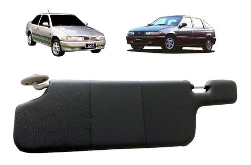Quebra Sol Esquerdo Vw Logus 1993 Até 1997 - Cinza Escuro