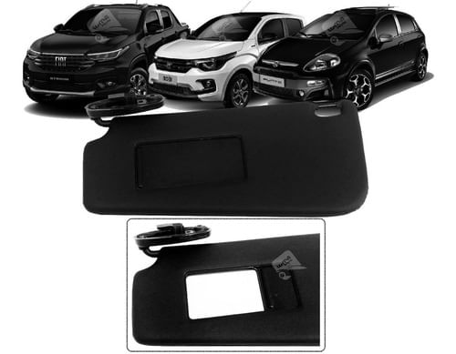 Quebra Sol Esquerdo Fiat Mobi 2017/-... Preto 100201287