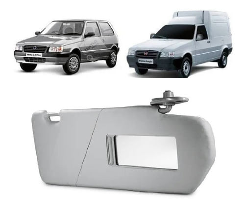 Quebra Sol Ld Fiat Uno Fiorino 2004-2010 C/ Espelho E Bolsa