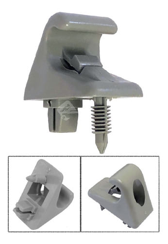 Suporte Presilha Quebra Sol Hilux Sw4 2011-2015 Cinza Claro