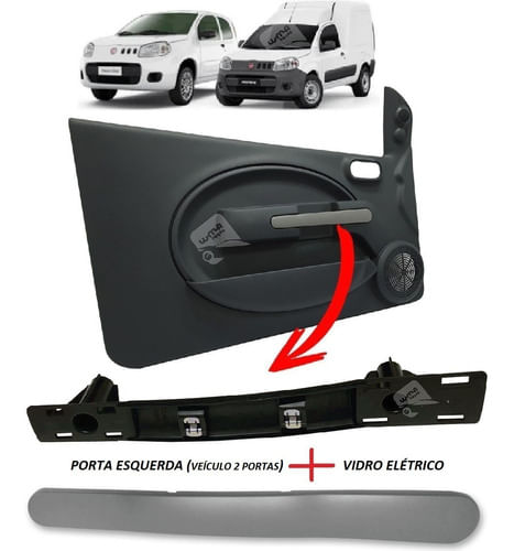 Suporte Moldura Puxador Porta Novo Fiorino 2011-2021 Le Kit