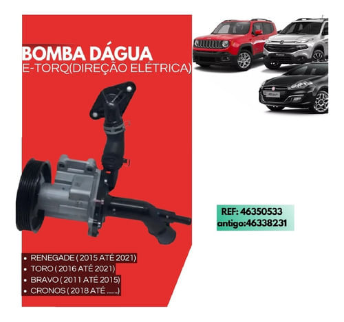 Bomba De Água Completa Jeep Renegade 1.8 16v E-torq 2015/-..