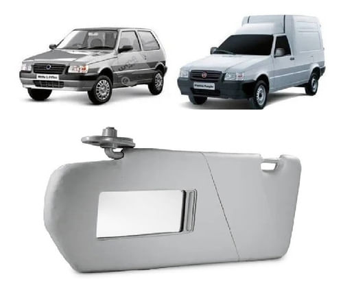 Quebra Sol Le Fiat Uno Fiorino 2004-2010 C/ Espelho E Bolsa (1)