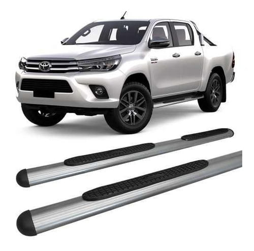 Estribo Oval Hilux 2016 E 2017 Cabine Dupla Grafite