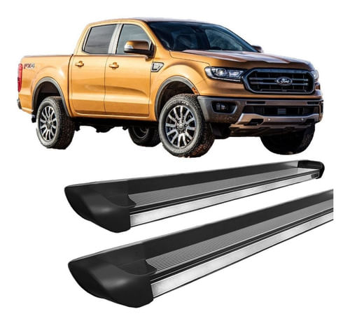 Estribo Ranger 2013 A 2020 Personalizado Preto Fosco C D