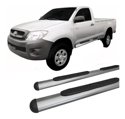 Estribo Lateral Hilux 2005 A 2015 Oval Oblongo Grafite C/s