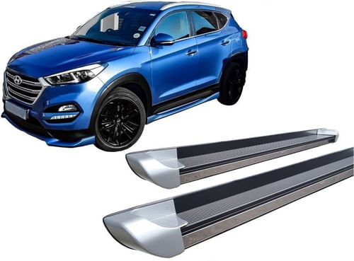 Estribo Personalizado Prata Para Tucson 2017 A 2020