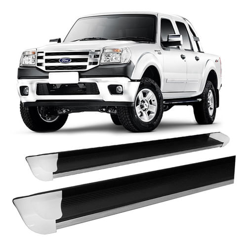 Estribo Ranger 1995 A 2012 Personalizado Branco C/d
