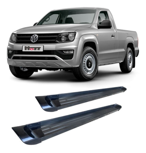 Estribo Amarok Alumínio Preto C Simples Cabine Simples