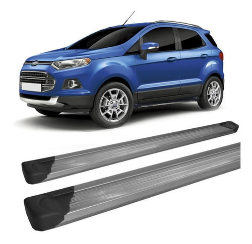 Estribo Lateral Ecosport 2003 A 2012  Prata